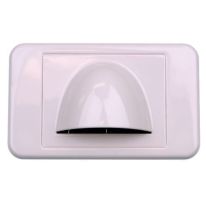 [016.000.1005] Bullnose LOW PROFILE Wall Plate: White