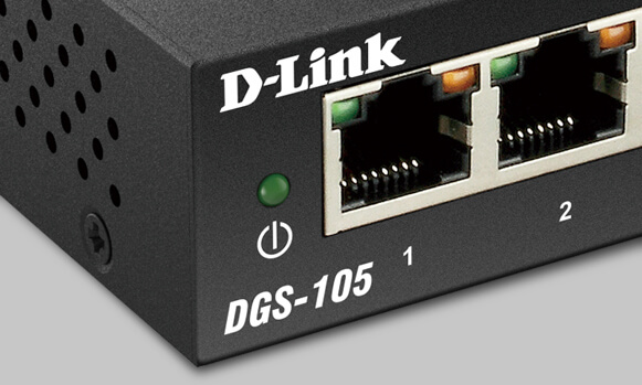 [DGS-105] DGS-105 5-Port Gigabit Desktop Switch (Metal Housing)