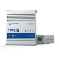[TSW100] TSW100 Teltonika |  | 5 Port Industrial Unmanaged Gigabit Switch with 4 Port PoE+, Plug-N-Play