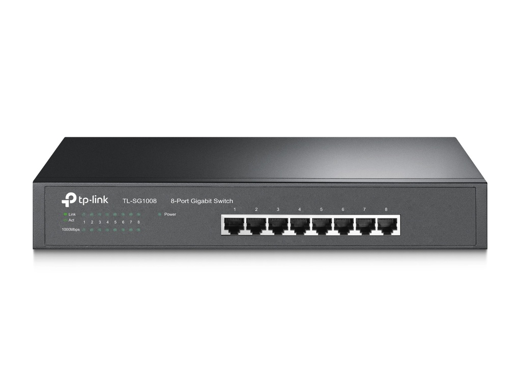 [TL-SG1008] TL-SG1008 TP-Link : 8-port Unmanaged Gigabit Rackmount Ethernet Switch