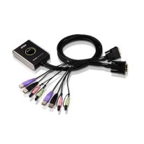 [CS682] Aten Petite KVM | CS682 2-Port USB DVI KVM with audio 1.2m Cable and Remote Port Selector
