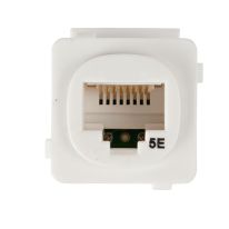 [010.003.1001U] Australian Style Cat 5E RJ45 Jack. Universal Termination. 10 pack. White