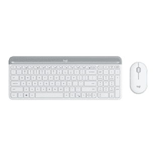 [920-009183] 920-009183 MK470 Slim Wireless Keyboard Mouse - White