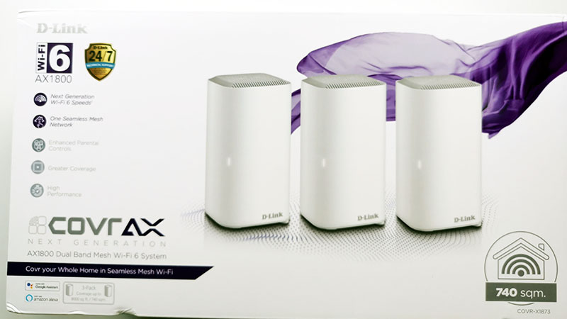 [COVR-X1873] COVR-X1873 Covr-X1873 AX1800 Dual Band Seamless Mesh Wi-Fi 6 System (3-Pack)