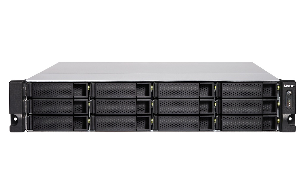 [TS-1283XU-RP-E2124-8G] TS-1283XU-RP-E2124-8G QNAP Qnap 2U 12-Bay 10Gbe Nas And Iscsi Ip-San, Intel Xeon E-2124 4-Core 3.3 Ghz Processor , 8 Gb Long D