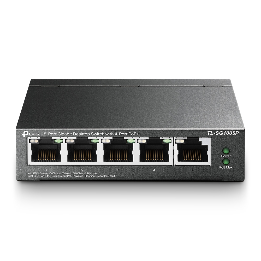 [TL-SG1005P] TL-SG1005P TP-Link |  | 5 port Gigabit Desktop Switch with 4 Port PoE