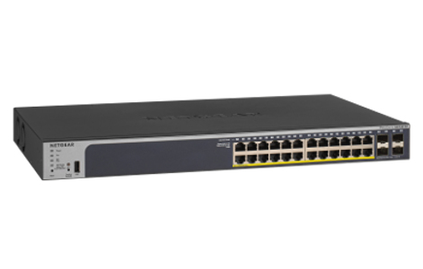 [GS728TPPv2] GS728TPPv2 Netgear 24-Port 380W Gigabit PoE+ Ethernet Smart Managed Pro Switch with 4 SFP Ports ()