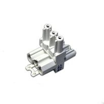 [015.006.0006] OE Elsafe: T Connector 1 Male / 2 Female - White