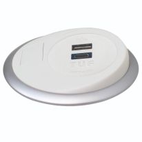 [015.051.0020] 015.051.0020 OE Elsafe: Pixel 1 x TUF / 1 x Data Coupler with 800mm Lead and J Coupler - White/Silver