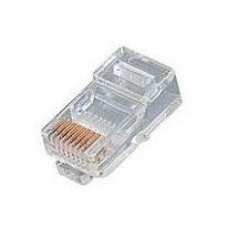 [005.002.0013] CAT5E 8 Position Solid RJ45 Crimp Plug | 10 Pack