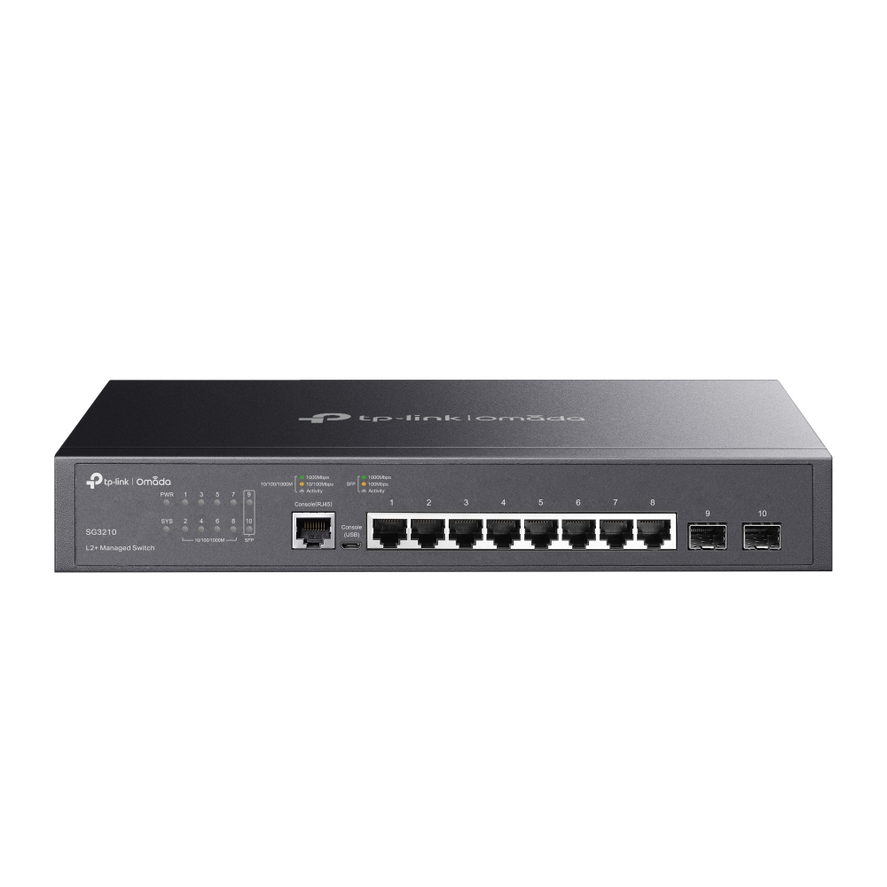 [SG3210] SG3210 TP-Link   JetStream 8-Port Gigabit L2 Managed Switch with 2 SFP Slots Omada