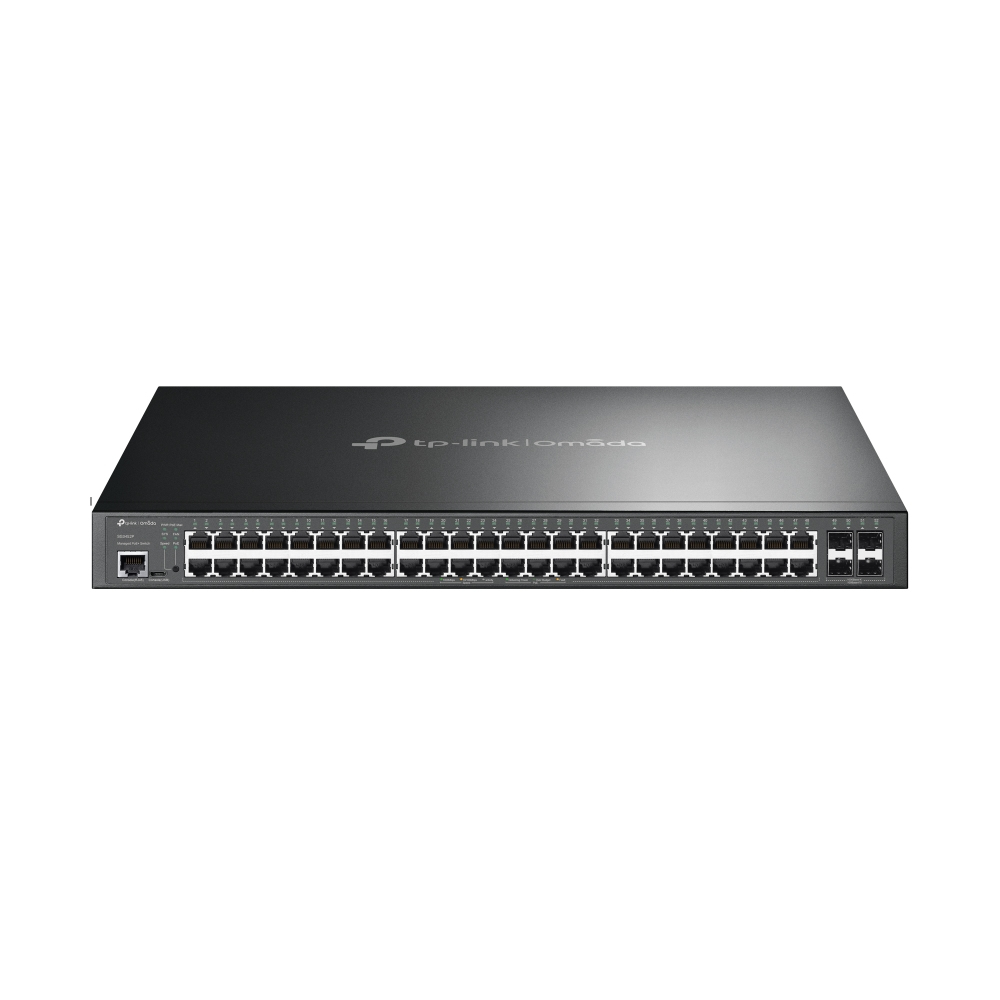 [SG3452P] SG3452P TP-Link  JetStream 52-Port Gigabit L2+ Managed Switch with 48-Port PoE+, 384W PoE Budget, Integrated into Omada SDN