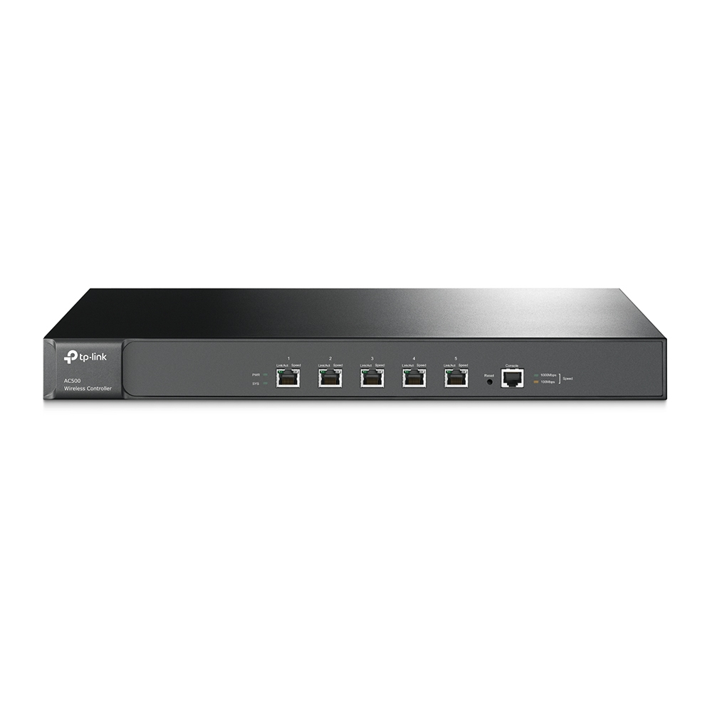 [AC500] AC500 TP-Link  Wireless Controller, 5* Gigabit, Up To 500 APs, 32 SSIDs, MAC Authentication, Dual-Link Back Up, Rackmount (LS)