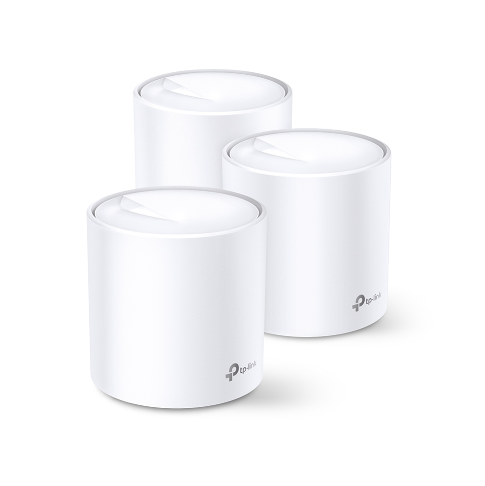 [Deco X60(3-pack)] Deco X60(3-pack) TP-Link Deco X60 (3-pack) AX5400 Whole Home Mesh Wi-Fi 6 System  (WIFI6), Up to 650sqm Coverage, WPA3, TP-Link Homecare, OFDMA, MU-MIMO (3.20V)