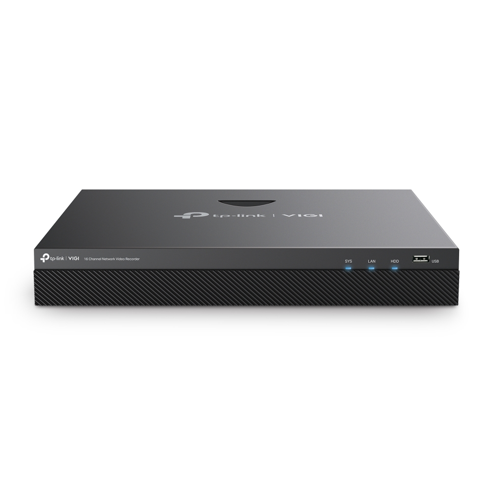 [VIGI NVR2016H] VIGI NVR2016H TP-Link  16 Channel Network Video Recorder, 4K Out, 16MP Decode, H.265+, ONVIF, 2-Way Audio, Remote Monitoring (HDD Not Included)