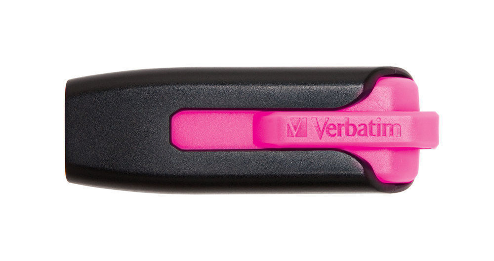 [23942491781] 23942491781 Verbatim 16GB V3 USB3.0 Pink Store'n'Go V3; Rectractable USB Storage Drive Memory Stick