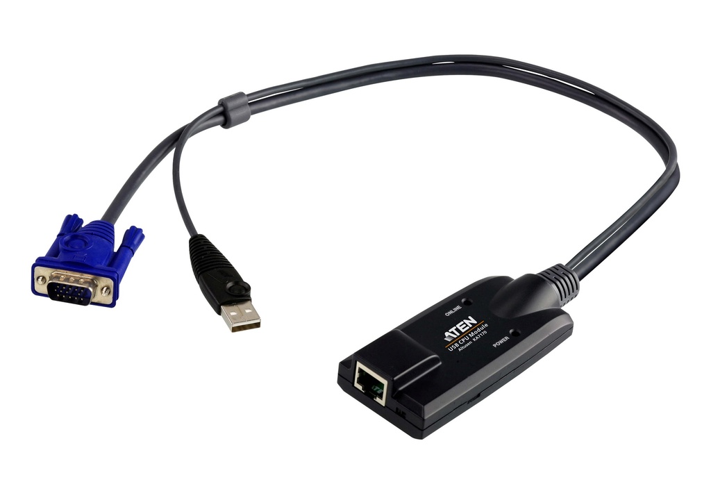 [4710423775886] Aten KVM Cable Adapter with RJ45 to VGA  USB for KH, KL, KM and KN series
