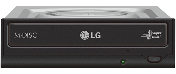 [8806087490695] LG GH24NSD1 24x SATA Internal DVD - M-DISC Support Silent Play, Jamless Play, Cyberlink Power 2 Go. OEM Bulk Packaging (LS)