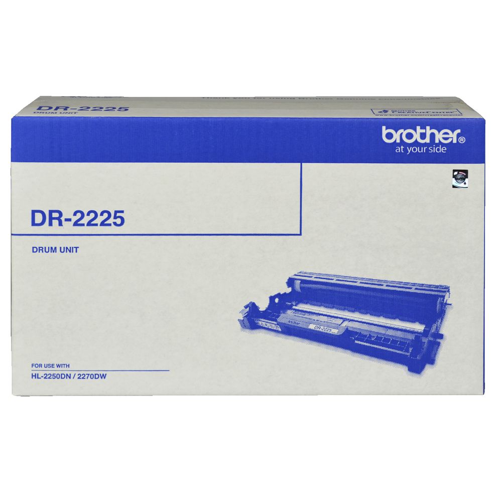 [4977766689205] Brother DR-2225 Mono Laser Drum- HL-2130/2132/2240D/2242D/2250DN/2270DW, DCP-7055/7060D/7065DN, MFC-7360N/7362N/7460DN/7860DW- up to 12,000 pa