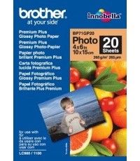 [4977766660808] Brother 6x4 Prem Gloss Paper 20Pk,  260 GSM (LS)