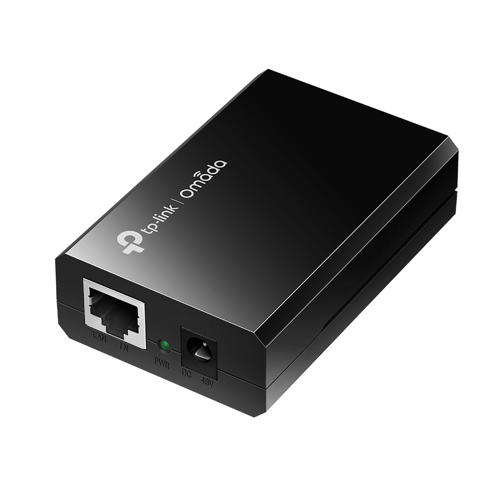 [6935364030506] 6935364030506 TP-Link POE150S Omada PoE Injector Adapter, IEEE 802.3af compliant, Data and power carried over the same cable up to 100 meters, plastic case, pocket