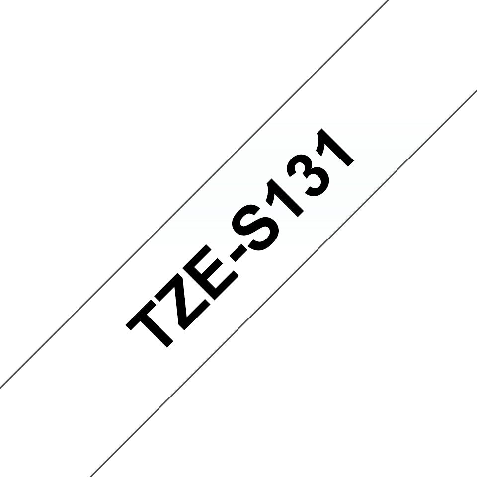 [4977766687096] 4977766687096 Brother 12MM Black Clear Tape Strong Adhesive TZ Tape