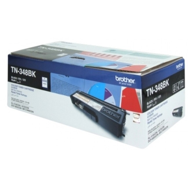 [4977766682916] 4977766682916 Brother TN-348BK Colour Laser toner - Super High Yield Black-HL- 4150CDN/4570CDW, DCP-9055CDN, MFC-9460CDN/9970CDW - 6000 pages