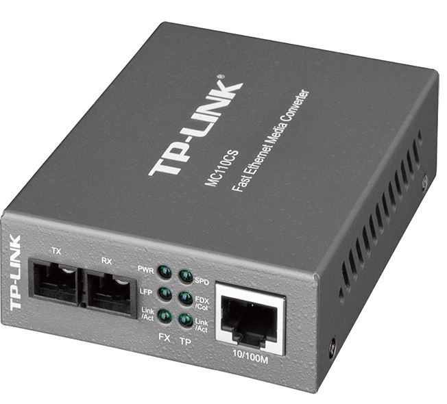 [6935364030407] 6935364030407 TP-Link MC110CS 10/100Mbps Single-Mode Media Converter Convert 100BASE-FX Fiber to 100Base-TX Copper Media Extends Fiber Distance Up To 20km