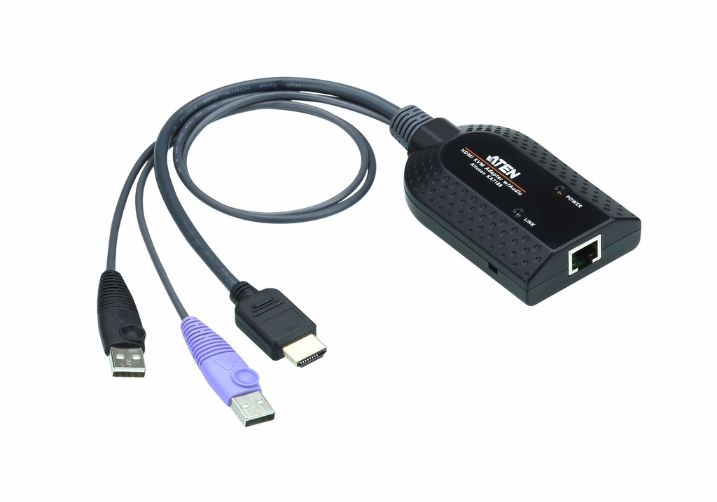 [4719264647260] 4719264647260 Aten KVM Cable Adapter with RJ45 to HDMI  USB to suit KM and KN series