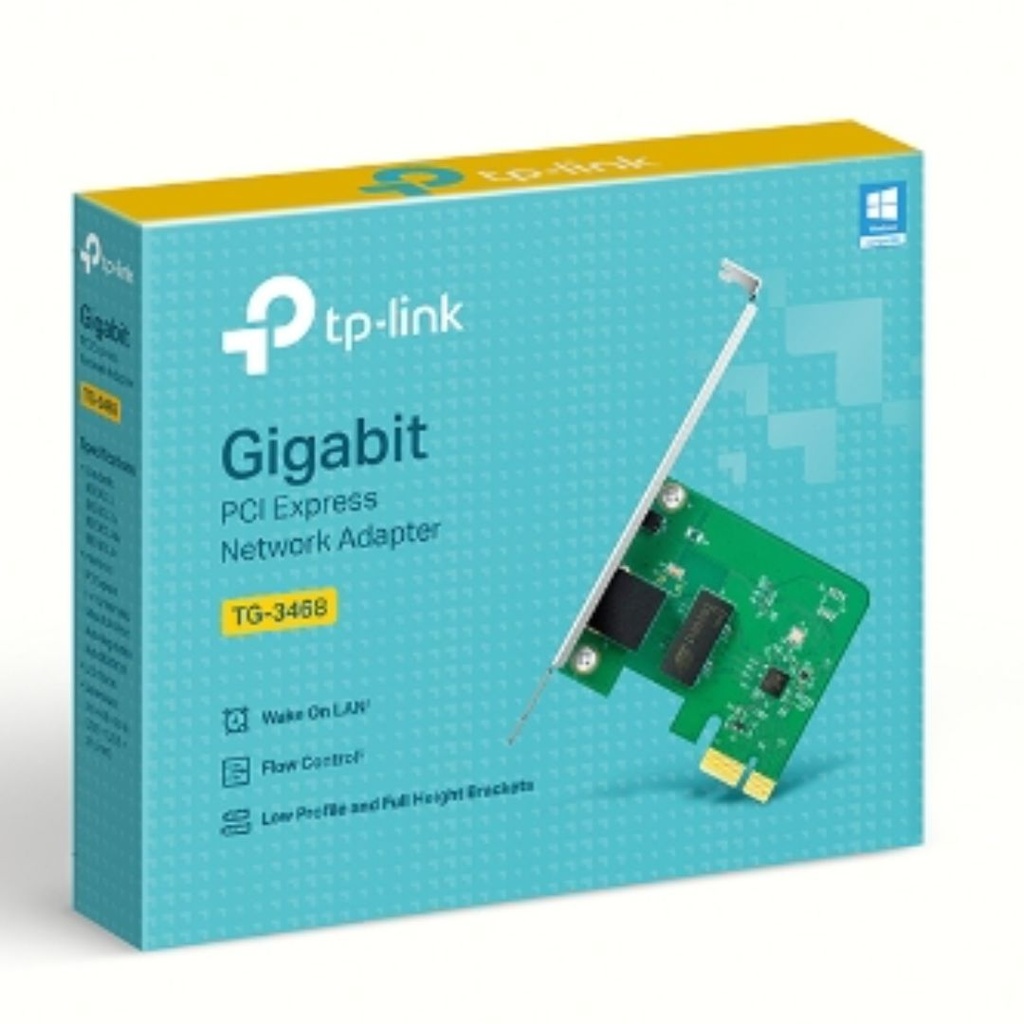 [6935364001049] TP-Link TG-3468 Gigabit PCI Express LAN Adapter Card 10/100/1000 Realtek