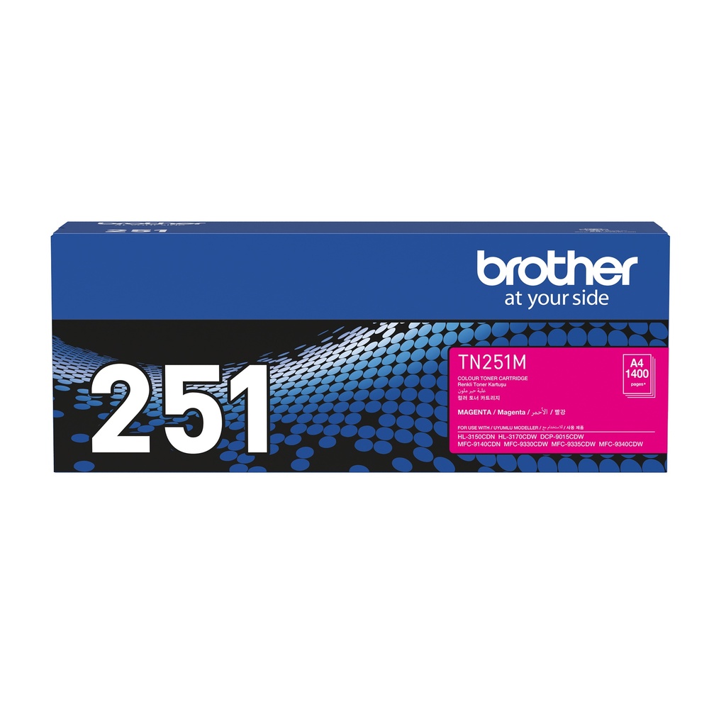 [4977766718875] 4977766718875 Brother TN-251M MAGENTA TONER CARTRIDGE TO SUIT HL-3150CDN/3170CDW/MFC-9140CDN/9330CDW/9335CDW/9340CDW /DCP-9015CDW(1,400 Pages)