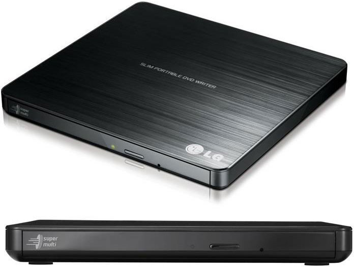 [8806084195524] LG GP60NB50 8x Ultra Slim Portable External USB DVD Drive Burner - M Disc Silent Play Jamless Play (LS)