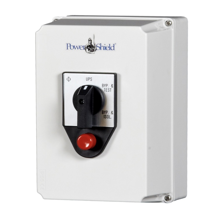 [UPPS-PS1MBSWPB1] PowerShield Maintenance Bypass Switch, Wrap Around, Push Button, Wall Mount 10K 1-1, ensures uninterrupted power during maintenance
