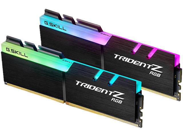 [4719692015280] G.SKILL F4-3600C17D-32GTZR 32GB (2 x 16GB)/ PC4-28800 / DDR4 3600 Mhz/ Timings 17-19-19-39/ Voltage 1.35V/ Trident Z RGB