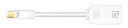 [6951586927097] 6951586927097 Mini Display Port (M ) to Display Port (F) cable - 15cm (LS)