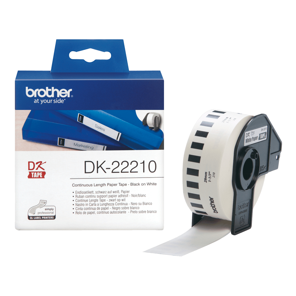 [4977766628181] 4977766628181 Brother White Cont. Paper Roll Direct Thermal Roll 2.9x 30.5m