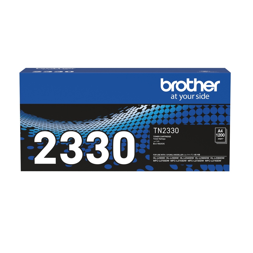 [4977766738095] 4977766738095 Brother TN-2330 Mono Laser Toner- Standard, HL-L2300D/L2305W/L2340DW/L2365DW/2380DW/MFC-L2700DW/2703DW/2720DW/2740DW up to 1,200 pages