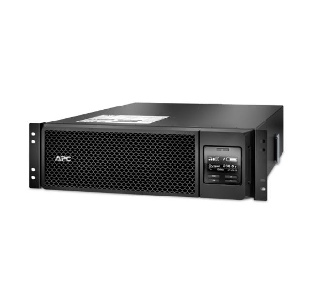 [UPAPCSRT5KRMXLI] APC Smart-UPS 5000VA/4500W Online UPS, 3U RM, 230V/HW Input, 4x IEC C19  6x IEC C13 Outlets, Lead Acid Battery, Network  Smart Slot, W/ Rail Kit