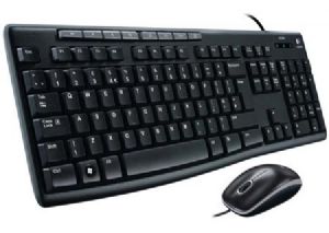 [97855069412] Logitech MK200 USB Media Keyboard and Mouse Combo - 1000dpi USB Full-size Keyboard, Thin profile, play/pause, volume, the Internet, e-mail