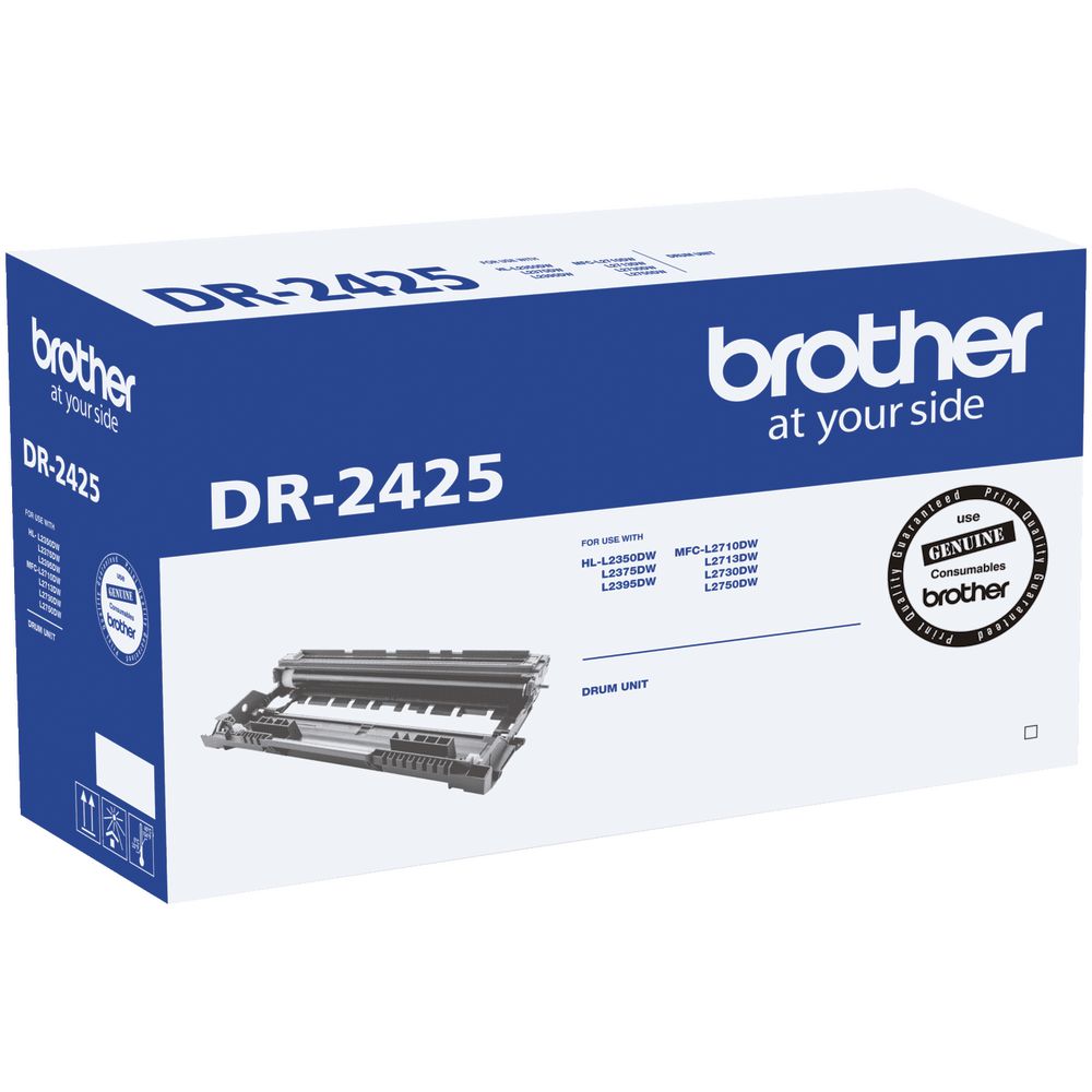 [4977766779661] Brother DR-2425 Mono Laser Drum- Standard Cartridge - HL-L2350DW/L2375DW/2395DW/MFC-L2710DW/2713DW/2730DW/2750DW- up to 12,000 pages