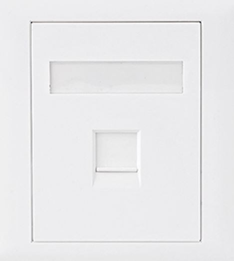 [9320100100600] 9320100100600 Astrotek CAT6 RJ45 Network Wall Face Plate Outlets 86x86mm 1 Port Socket Kit