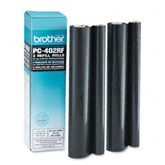 [4977766058704] 4977766058704 Brother PC402RF A twin pack of thermal printing ribbons - requires PC-401 - 144 A4 pages per ribbon