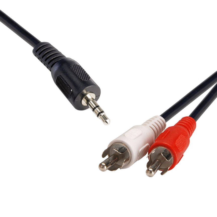 [9341756007242] 9341756007242 8Ware 3.5 Streo Plug to 2 x RCA Plug 1.5m