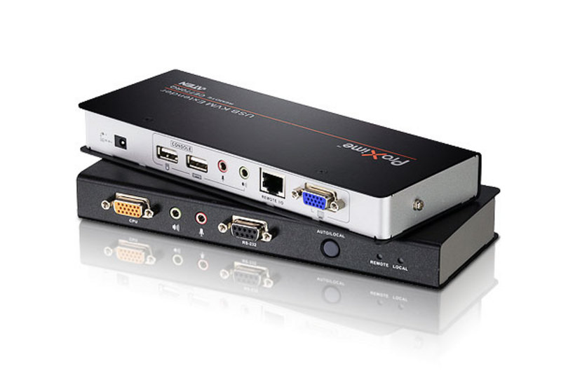 [4710423776432] Aten KVM Extender Kit VGA/Audio Cat 5 Extender With Deskew, 1920x1200@60Hz 150m, 1280x1024@60Hz 300m