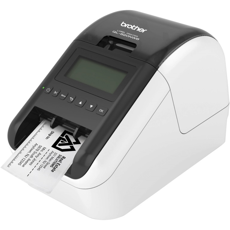 [4977766775113] Brother QL-820NWB *EXCLUSIVE* WIRELESS (WiFi  BT) /NETWORKABLE HIGH SPEED LABEL PRINTER / UP TO 62MM  WITH BLACK/RED PRINTING (*DK-22251 required)