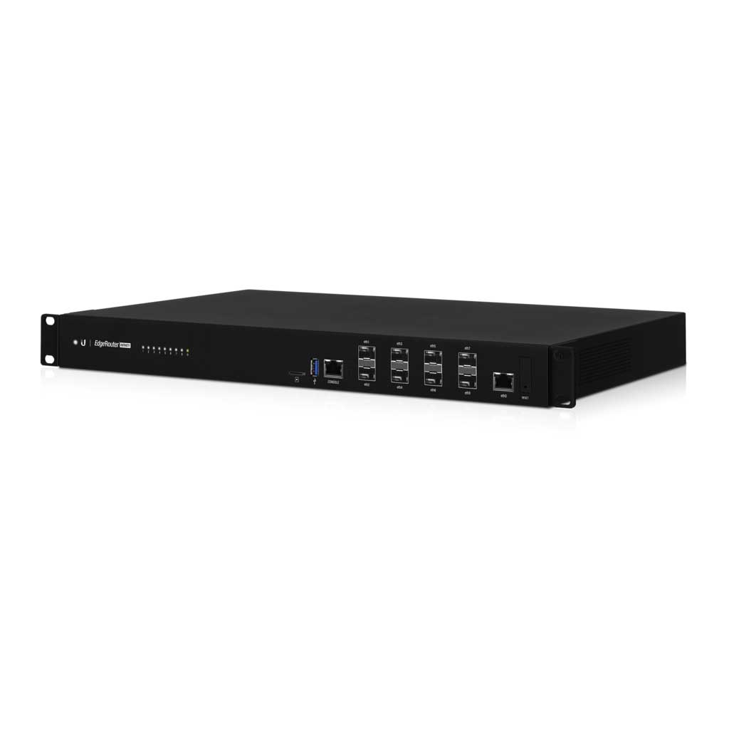 [810354026584] Ubiquiti EdgeRouter Infinity, 1 GbE RJ45 Port, 8 Port 10G SFP+ Router, Rack-mountable, 1U, 2 Hot-swappable AC/DC PSU,  2Yr Warr