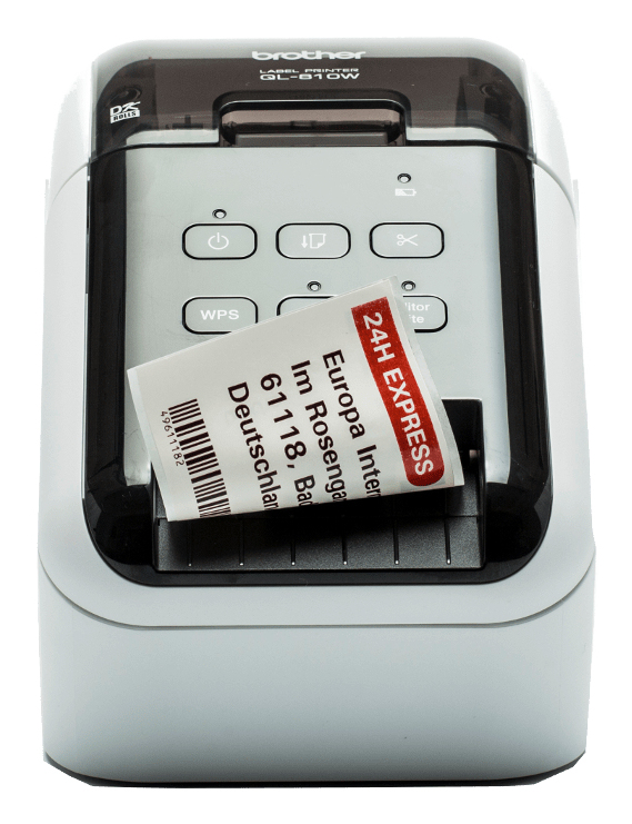 [4977766775090] 4977766775090 Brother QL-810W WIRELESS (WiFi) HIGH SPEED LABEL PRINTER / UP TO 62MM WITH BLACK/RED PRINTING (*DK-22251 required)