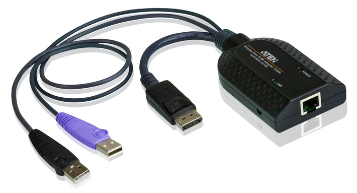 [4719264640131] 4719264640131 Aten KVM Cable Adapter with RJ45 to DisplayPort  USB to suit KH, KL, KM and KN series