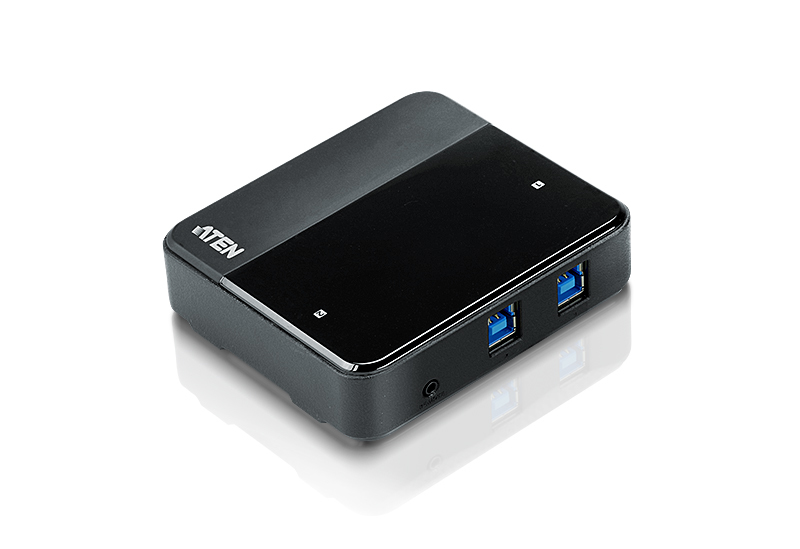 [4719264643781] 4719264643781 Aten Peripheral Switch 2x4 USB 3.1 Gen1, 2x PC, 4x USB 3.1 Gen1 Ports, Remote Port Selector, Plug and Play