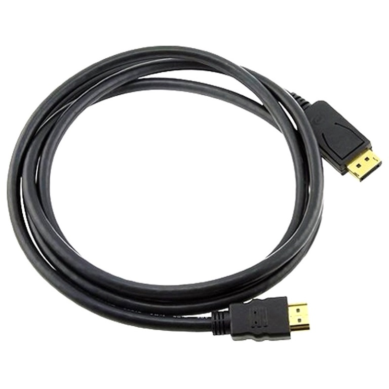 [9341756005545] 8ware DisplayPort DP to HDMI Cable 2m - 20 pins Male to 19 pins Male Gold plated RoHS